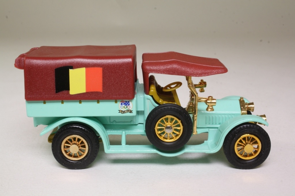Matchbox Collectibles OL006; 1918 Crossley Lorry; Antwerp Olympic Games 1920